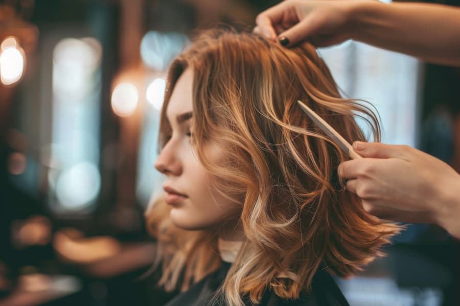 Mechas balayage peluquería en Santiago